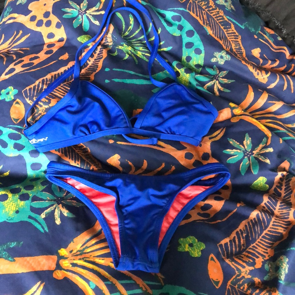 Blue bikini